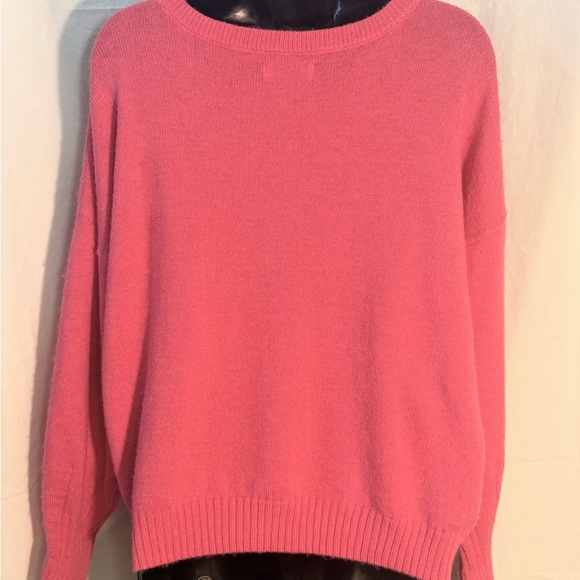 Sonoma Hot Pink Scoopneck Women's Sweater - Picture 2 of 7